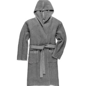 Onsen Supima Waffle Unisex Bath Robe - Cinder Grey